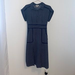 Cute navy blue and white dress